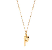Gold dainty initial